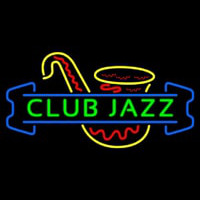 Green Club Jazz Block With Sa ophone 1 Neonkyltti