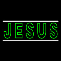 Green Jesus Block Neonkyltti