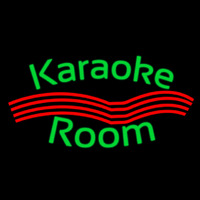 Green Karaoke Rooms Neonkyltti