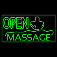 Green Open Massage Neonkyltti