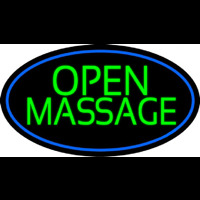 Green Open Massage Neonkyltti