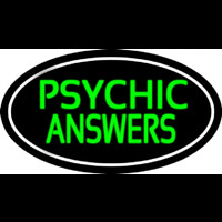 Green Psychic Answers White Border Neonkyltti