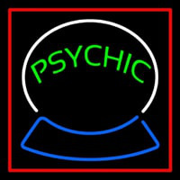 Green Psychic Logo Red Border Neonkyltti