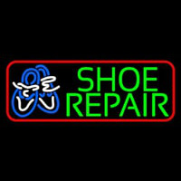 Green Shoe Repair Red Border Neonkyltti