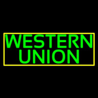 Green Western Union With Green Border Neonkyltti