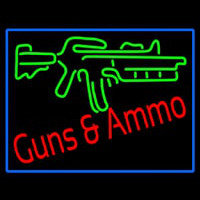 Gun Ammo Neonkyltti