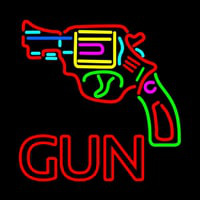 Gun Logo Neonkyltti