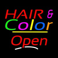 Hair And Color Open Yellow Line Neonkyltti