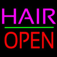 Hair Block Open Green Line Neonkyltti