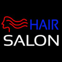 Hair Salon With Girl Logo Neonkyltti