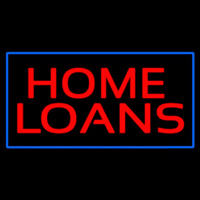 Home Loans Blue Border Neonkyltti