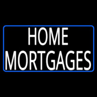 Home Mortgage With White Blue Border Neonkyltti