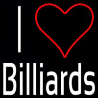 I Love Billiards Neonkyltti