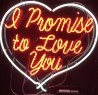 I Promise To Love You Neonkyltti