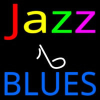 Jazz Music Note Blues Neonkyltti