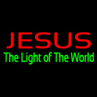 Jesus The Light Of World Neonkyltti