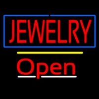 Jewelry Blue Border Open Yellow Line Neonkyltti