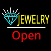 Jewelry Logo Open Neonkyltti