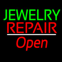 Jewelry Repair Open White Line Neonkyltti