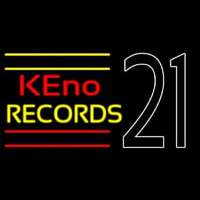 Keno Records 21 2neon Sign Neonkyltti