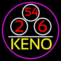 Keno With Ball 3 Neonkyltti