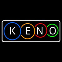 Keno With Border Neonkyltti