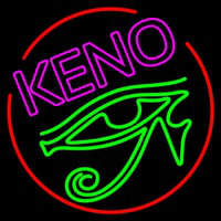 Keno With Eye Icon 2 Neonkyltti