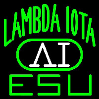 Lambda Iota Logo Neonkyltti