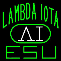 Lambda Iota Logo Neonkyltti