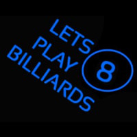 Lets Play Billiard Neonkyltti