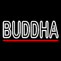 Lord Buddha With Red Line Neonkyltti