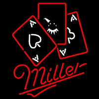 Miller Ace And Poker Beer Sign Neonkyltti