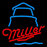 Miller Day Lighthouse Beer Sign Neonkyltti