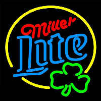 Miller Lite Clover Beer Sign Neonkyltti