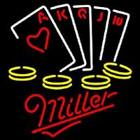 Miller Poker Ace Series Beer Sign Neonkyltti