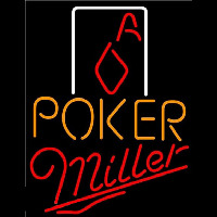 Miller Poker Squver Ace Beer Sign Neonkyltti