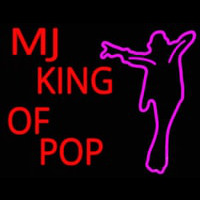 Mj King Of Pop Neonkyltti