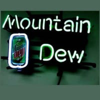 Mountain Dew Soda Olut Baari Neonkyltti