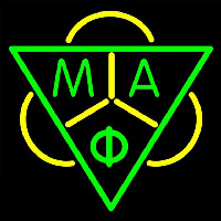 Mu Alpha Phi Logo Neonkyltti