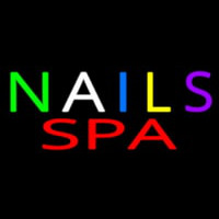 Multi Colored Nails Spa Neonkyltti