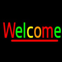 Multi Colored Welcome Neonkyltti