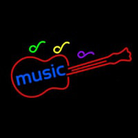 Music Guitar Neonkyltti