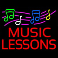 Music Lessons With Logo Neonkyltti