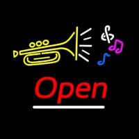 Music Logo Open Neonkyltti