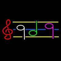 Musical Notes Neonkyltti