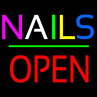 Nails Block Open Green Line Neonkyltti