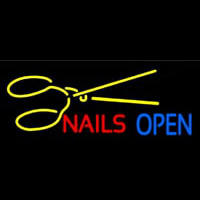 Nails Open With Scissors Neonkyltti