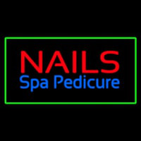 Nails Spa Pedicure Green Border Neonkyltti