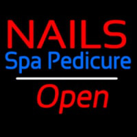 Nails Spa Pedicure Open White Line Neonkyltti