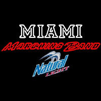 Natural Light Miami University Band Board Beer Sign Neonkyltti